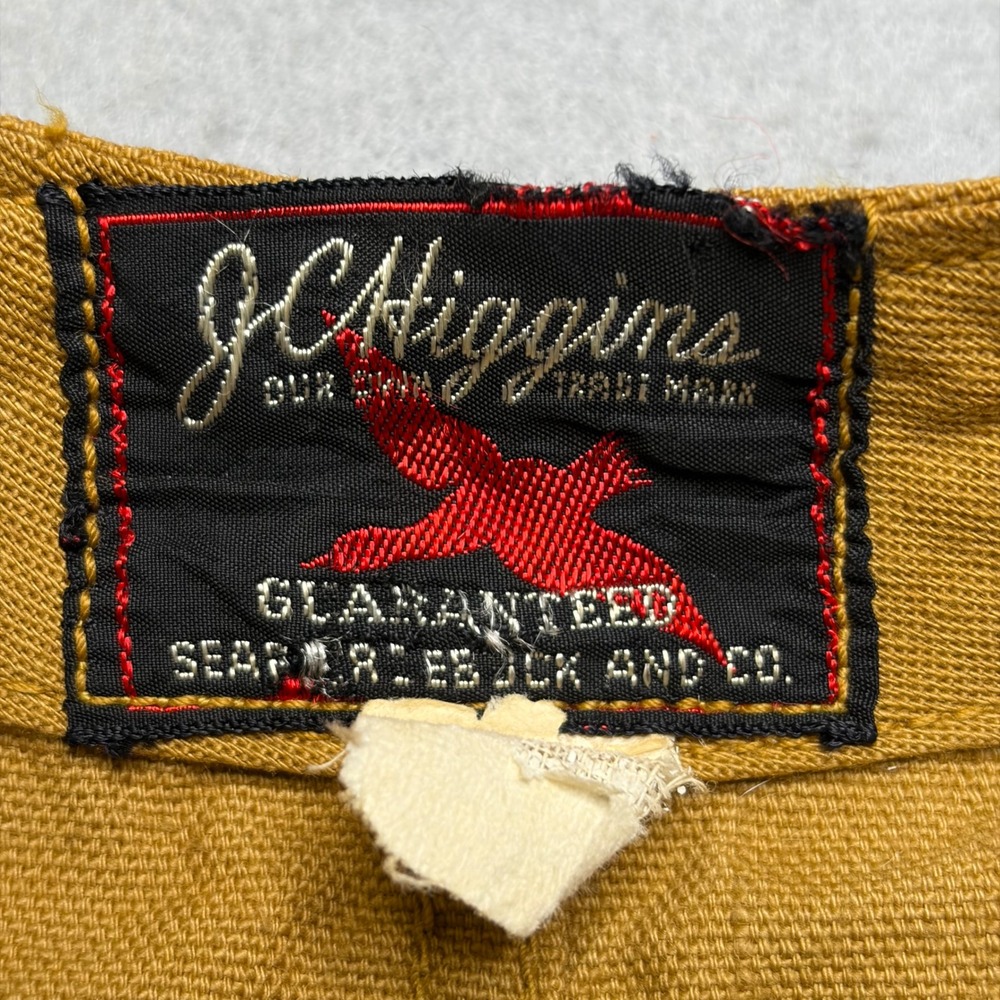 JC Higgins Hunting Vest Womens M Tan Sears Roebuck Vintage Canvas Shell Loops - Picture 4 of 11